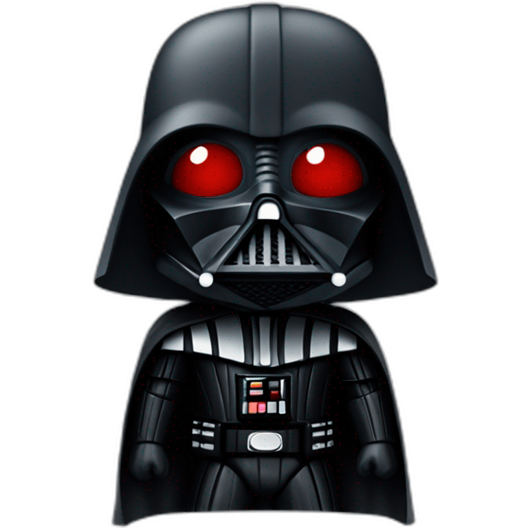 Darth Vader with red eyes emoji