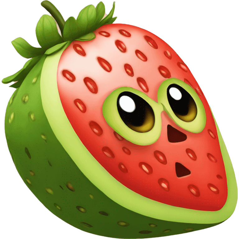 strawberry avocado  emoji