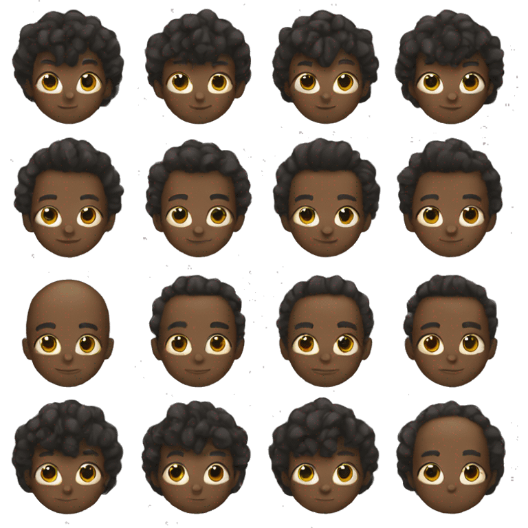 Black guy with locks emoji