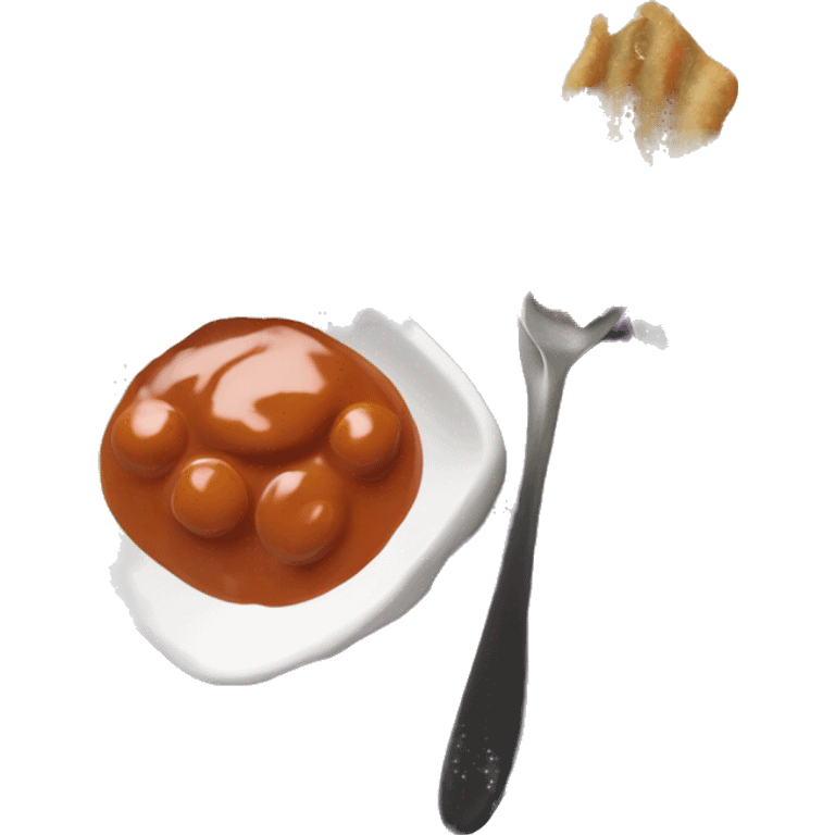 mafé Sauce arachide plat avec une vision sur le coté emoji