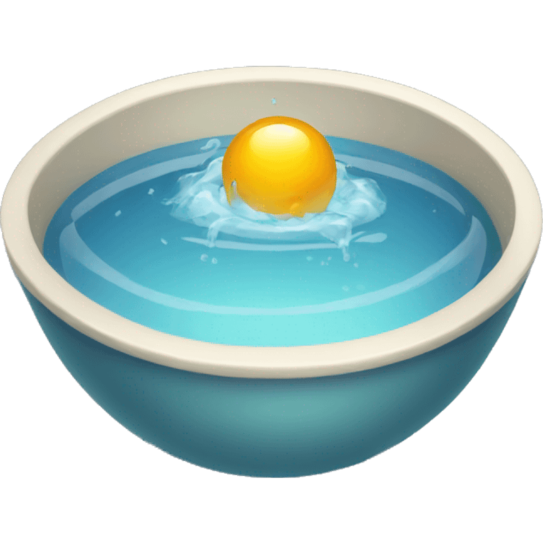 bowl with water emoji