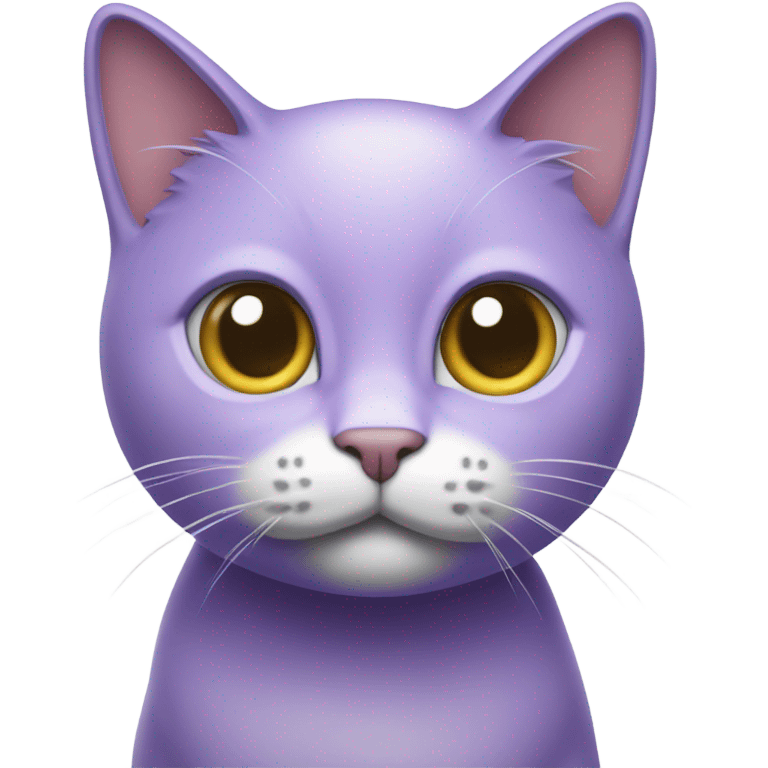 lavender cat emoji taking pictures emoji