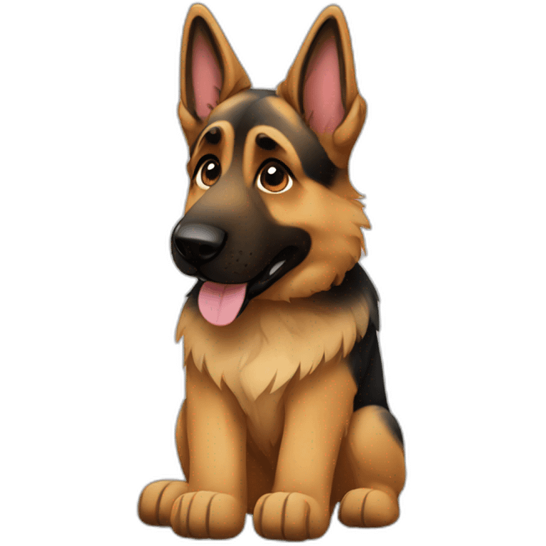 German shepherd paws emoji