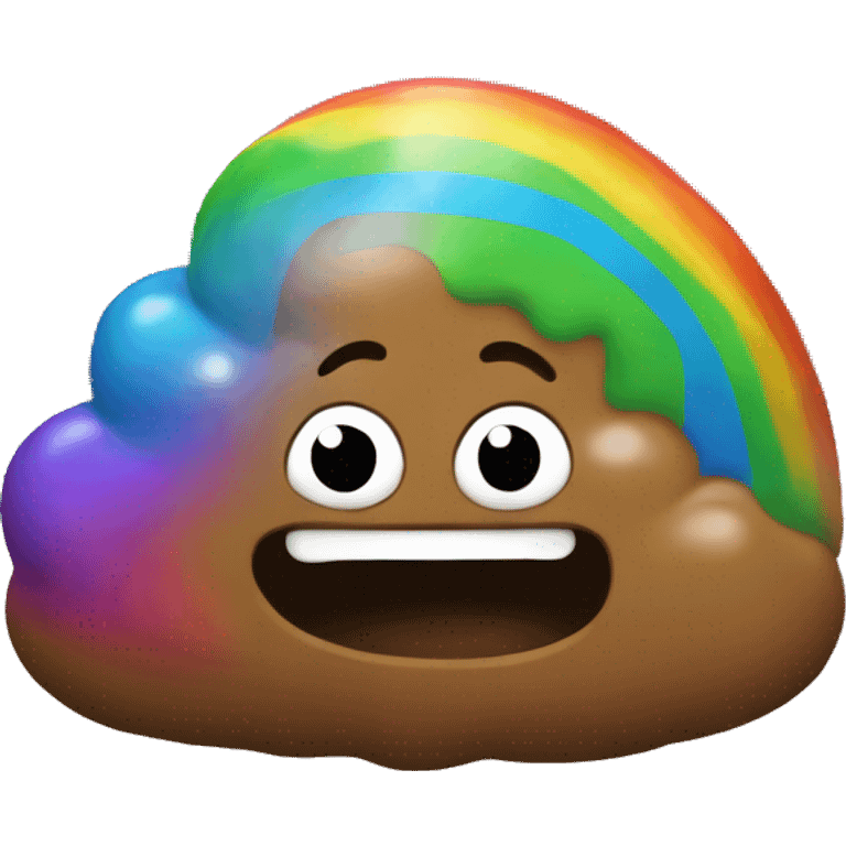 rainbow poop emoji