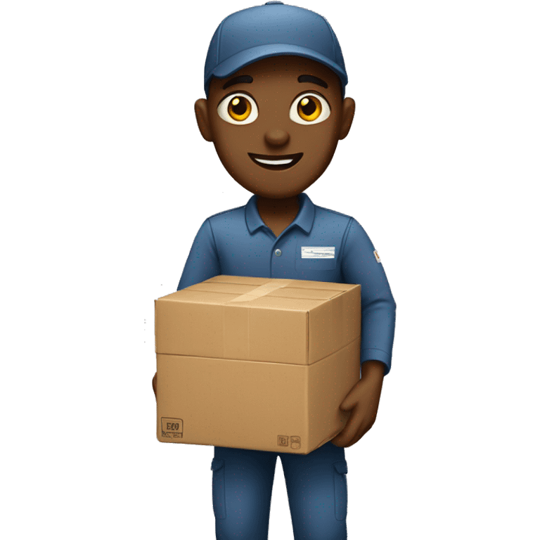 A package delivery employee emoji