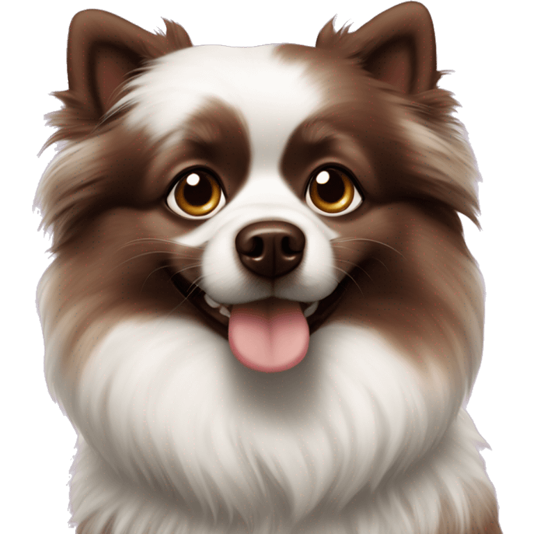 Chocolate Merle Pomeranian  emoji