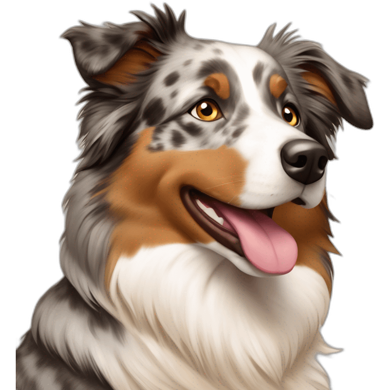 Australian Shepherd hellbraun und beige gefleckt emoji