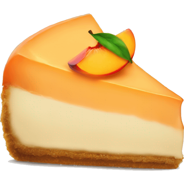 Peach cheesecake emoji