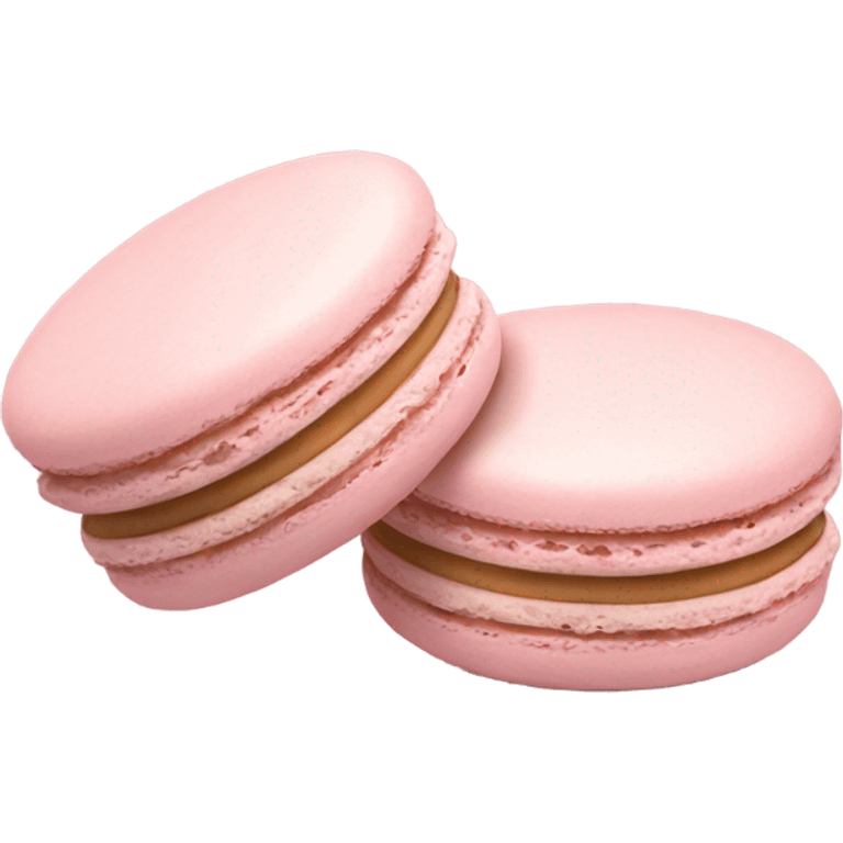 two light pink macaron emoji