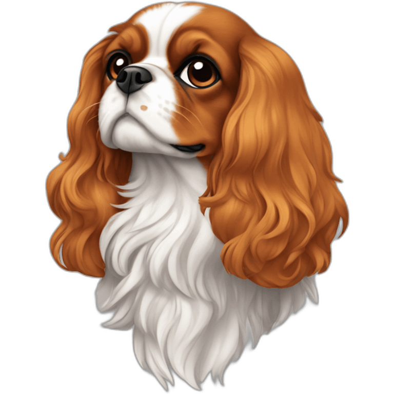 Cavalier King Charles fume emoji