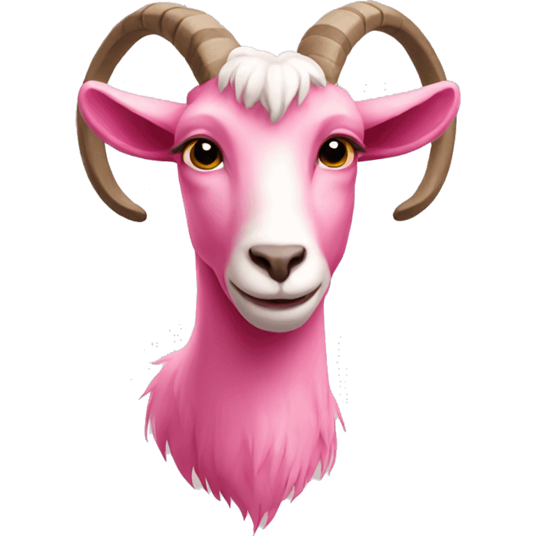 pink goat emoji