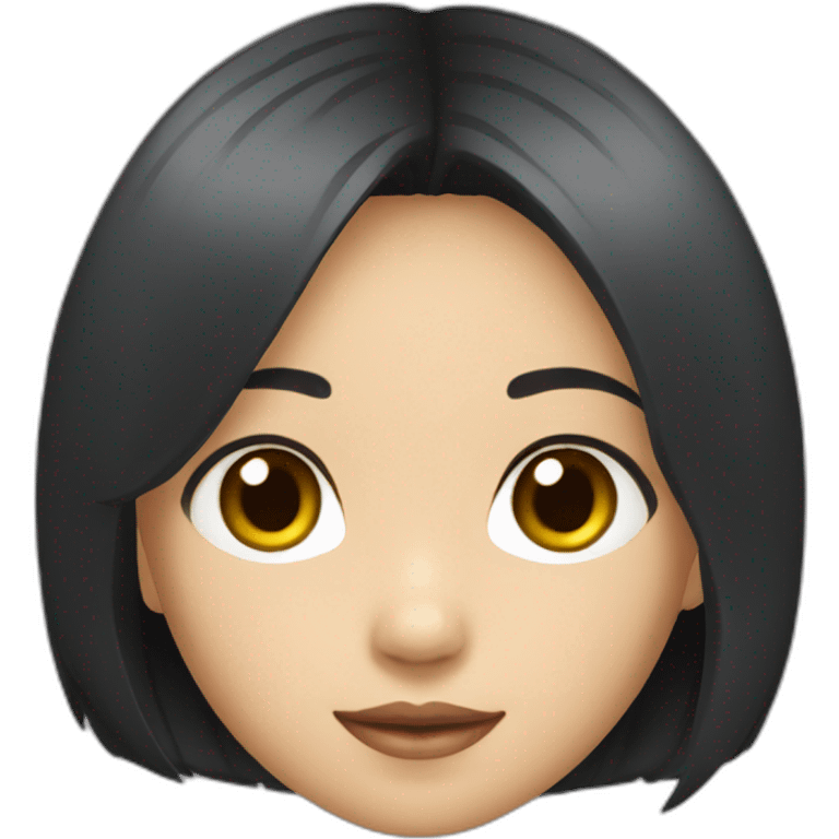 black-short-bob-hair-japanese-girl-face emoji