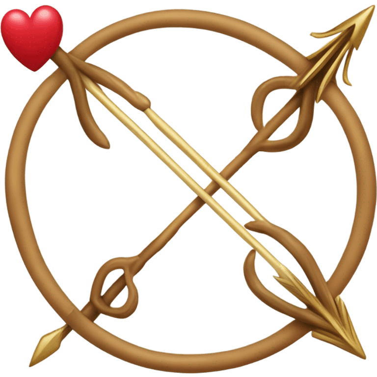 Cupid bow and arrow emoji