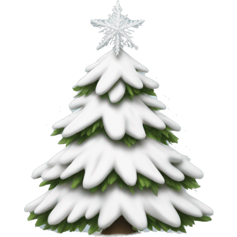 White Christmas tree emoji