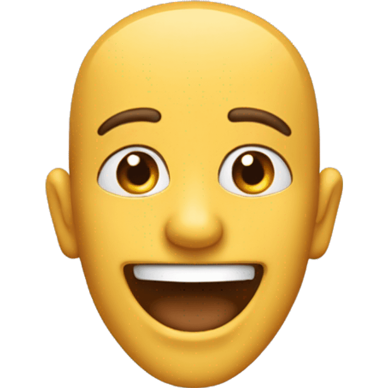 Sourire caché dans le sang emoji