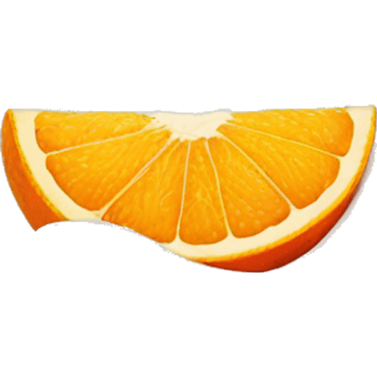 fruit orange shows finger down emoji