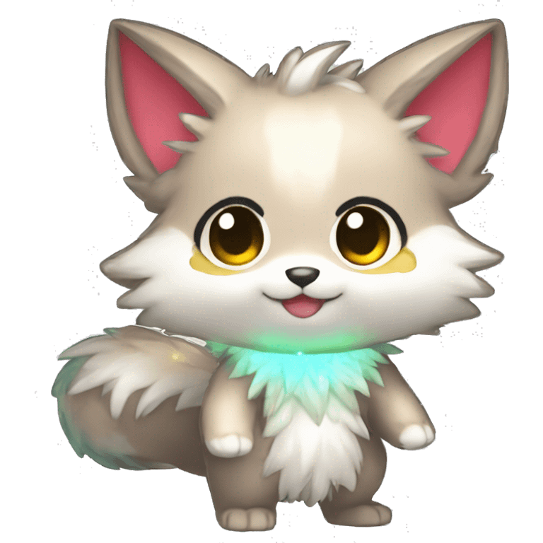  High quality Cute Cool Kawaii stylish Pretty Chibi Fur-Sona Shiny Colorful Sparkly Fakemon Full Body emoji