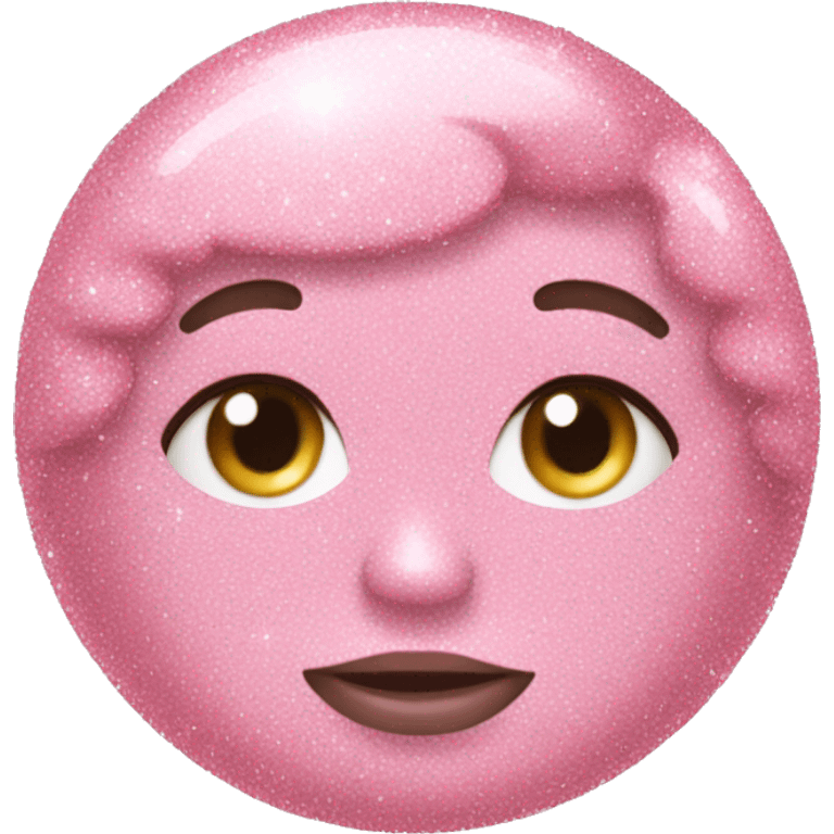 soft pink glitter emoji