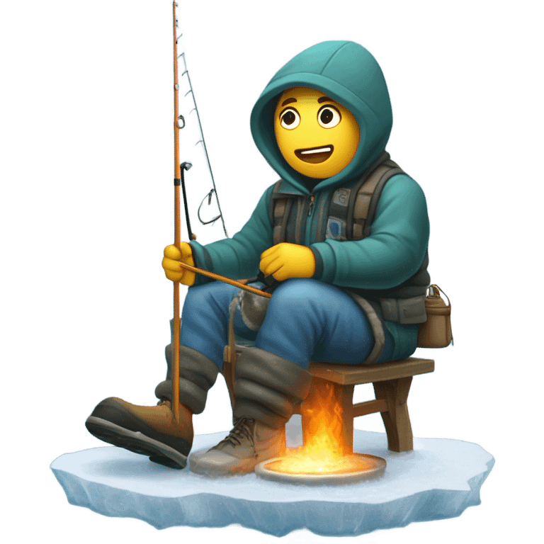 Ice fishing  emoji