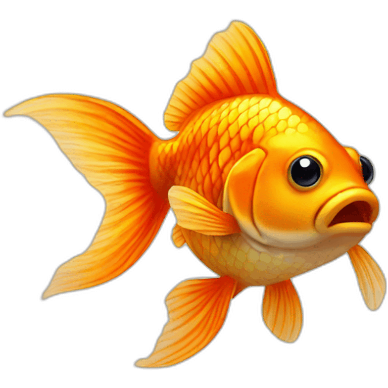 Old goldfish emoji