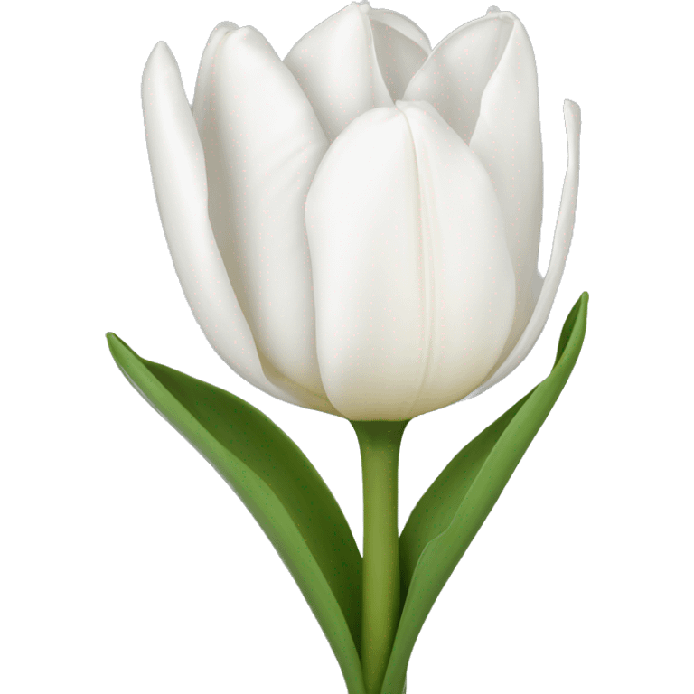 White tulipani emoji