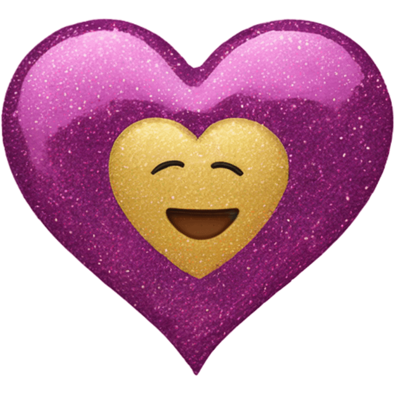 heart with glitter emoji