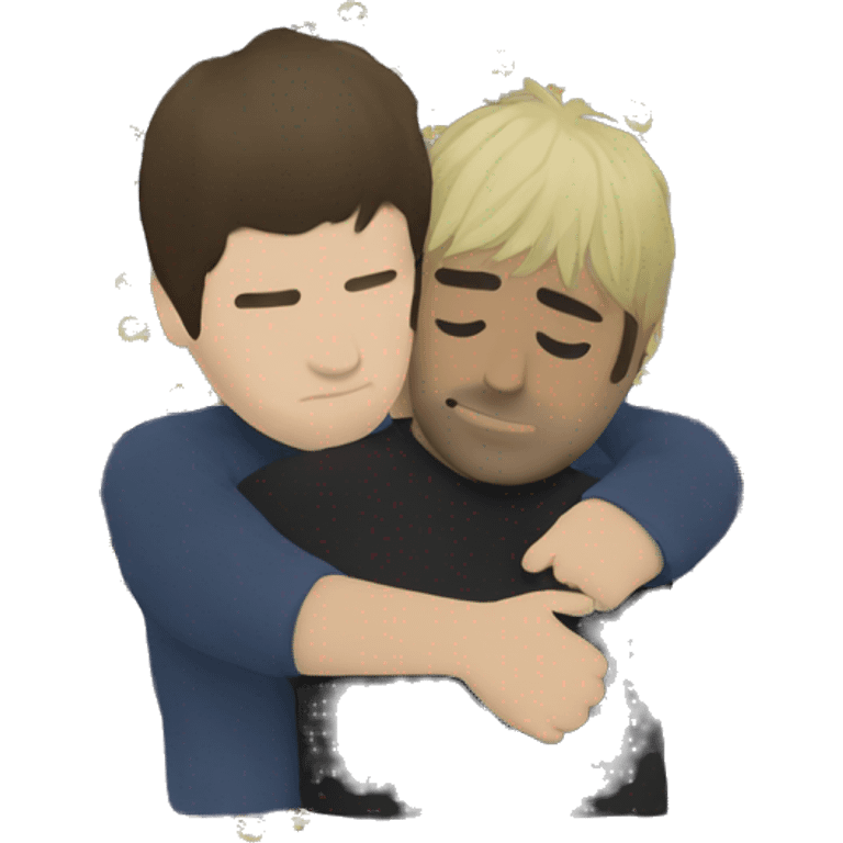 liam and noel gallagher hugging emoji