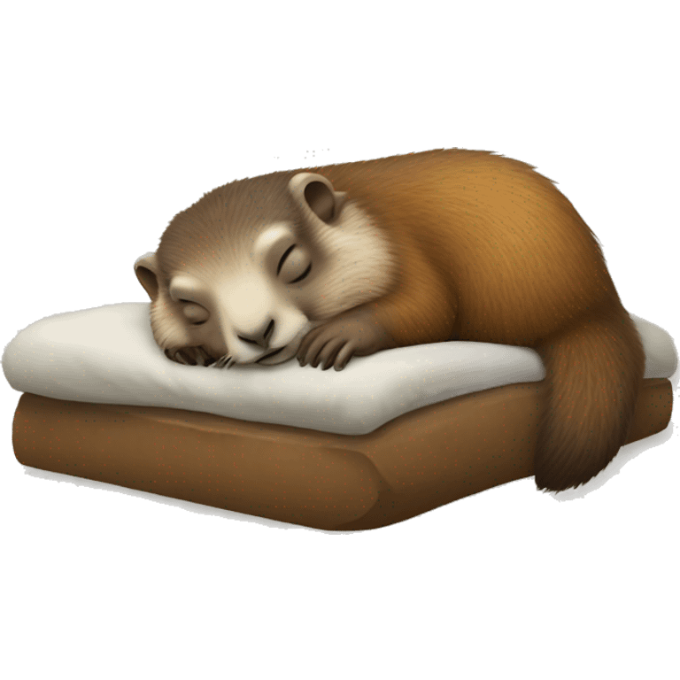 Marmotte sleeping emoji