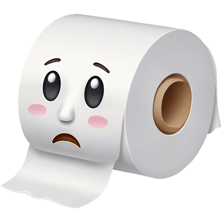 crying toilet paper roll emoji