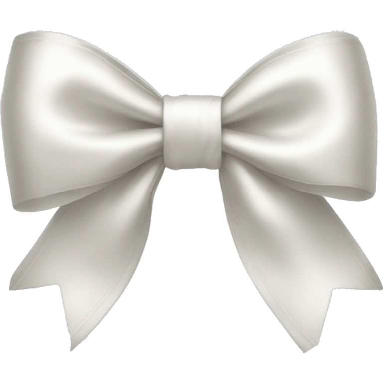 white satin bow emoji