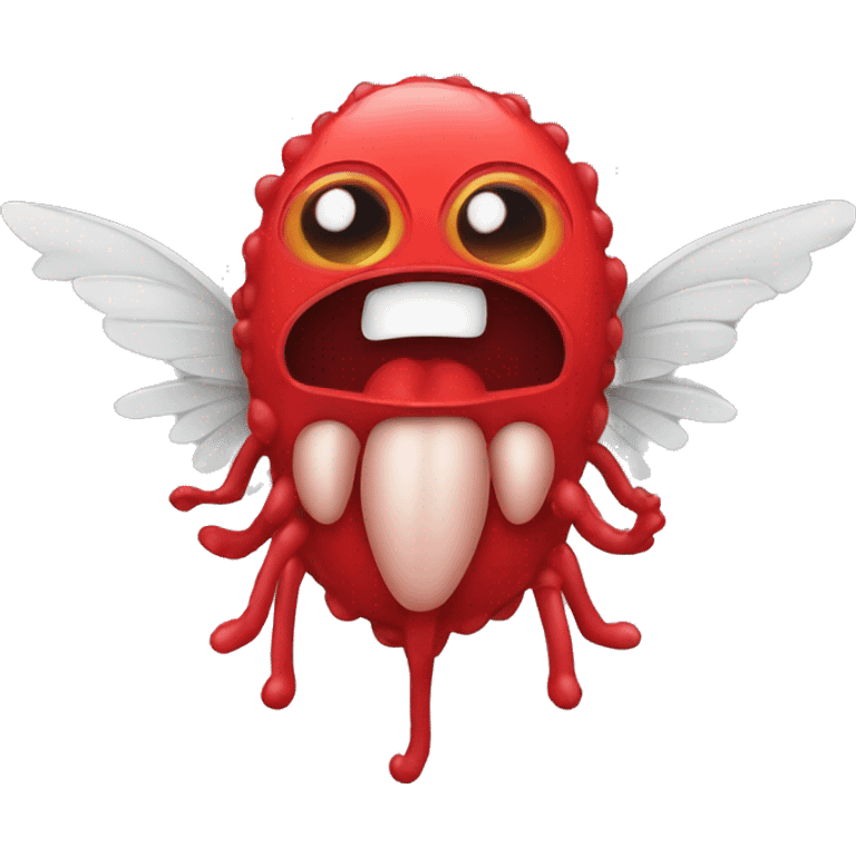 Germ with wings red emoji