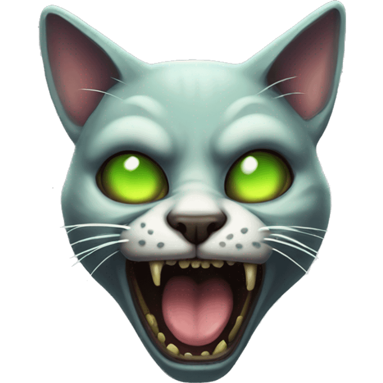 Atomic zombie cat emoji