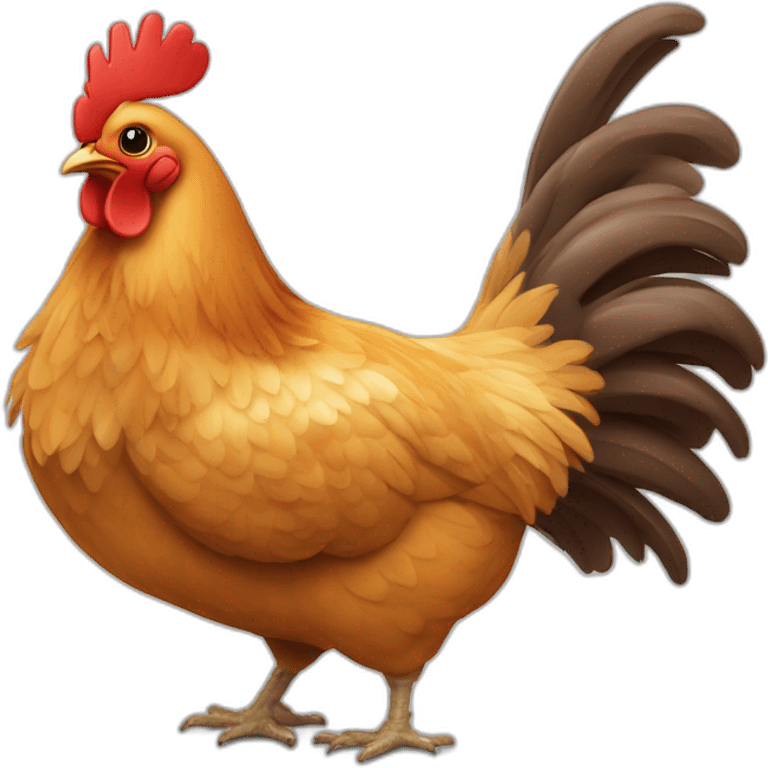 Poulet qui fait du yoyo emoji