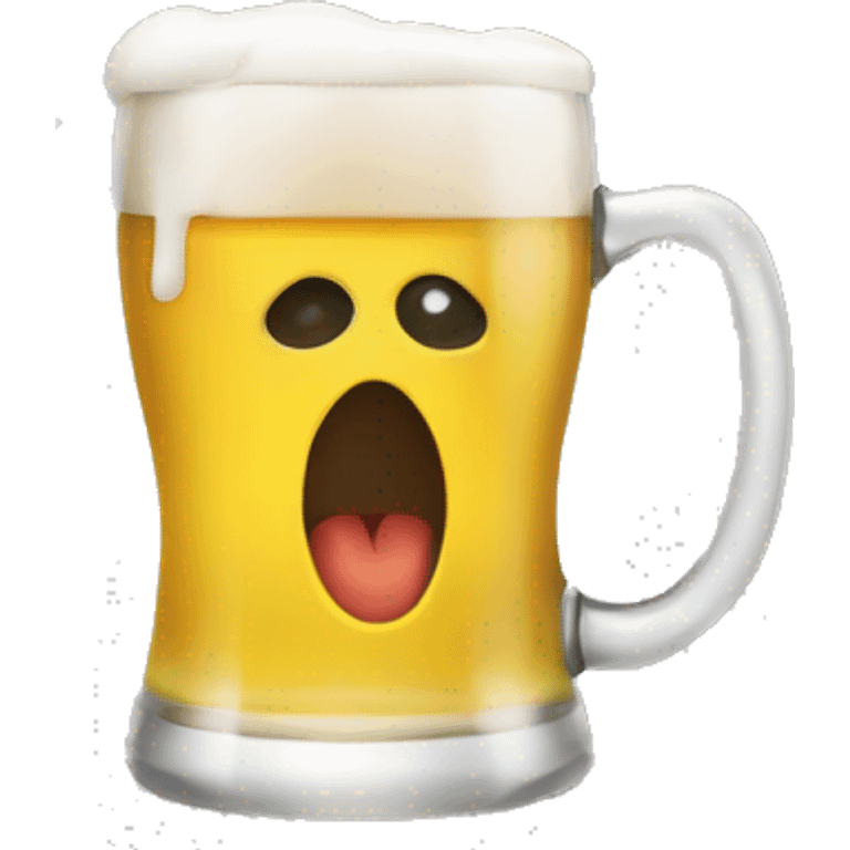 banging a glass of beer emoji