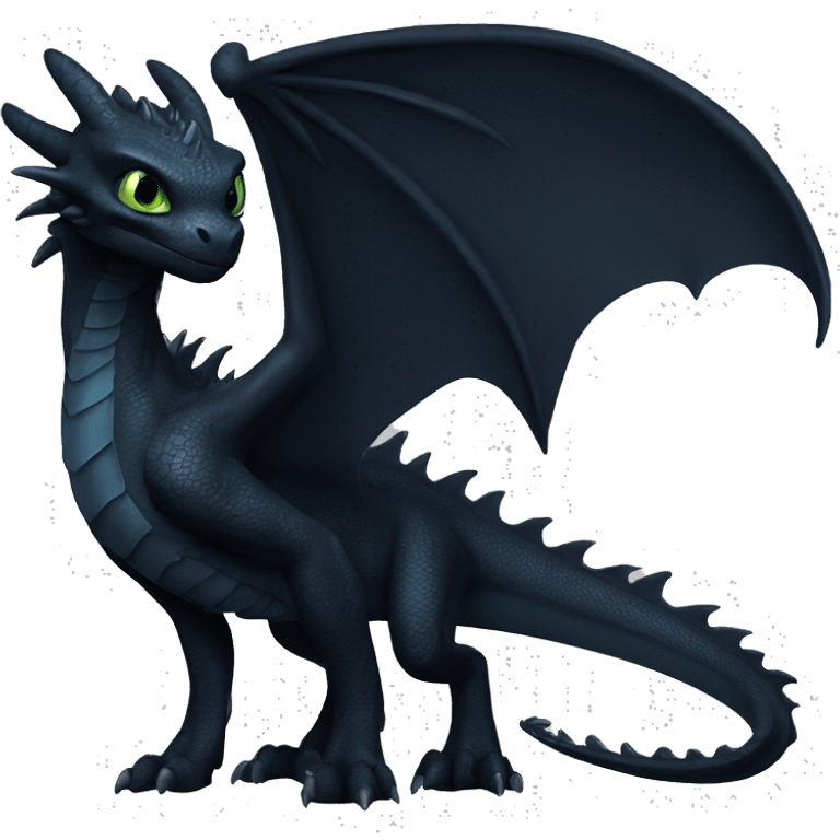 Night Fury dragon emoji