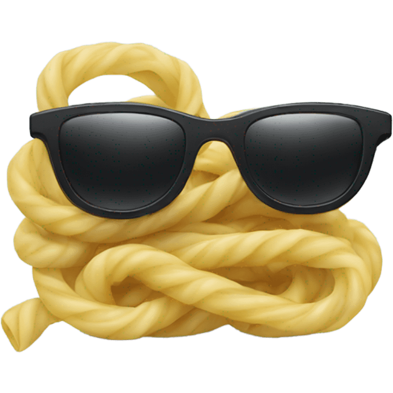 noodle with sunglasses emoji