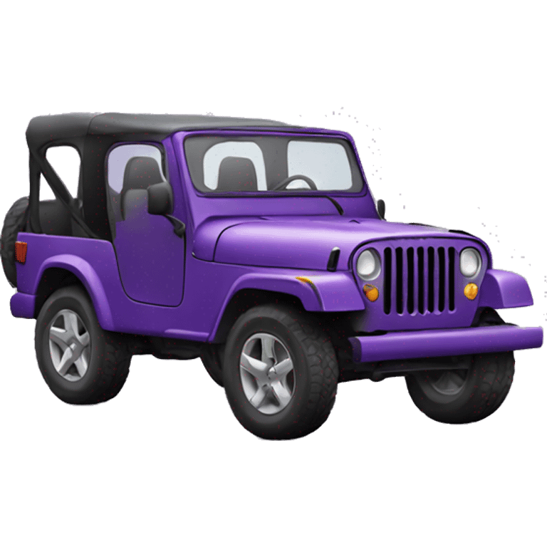 purple jeep emoji