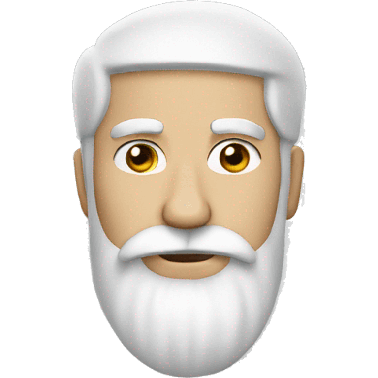 Men with white beard and white chutta emoji