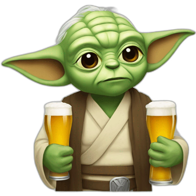 Beer yoda emoji