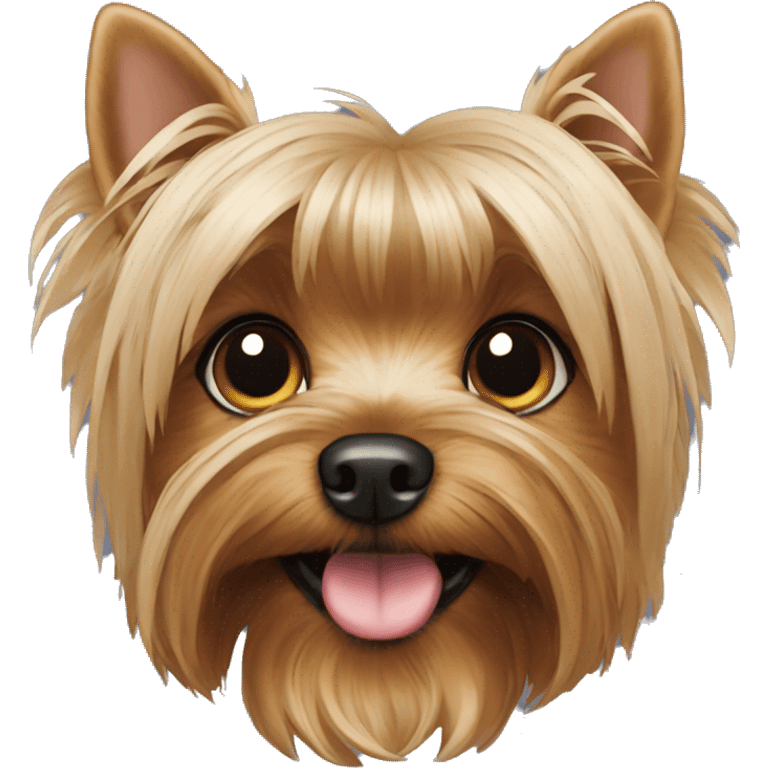 Yorkshire terrier orejas abajo emoji