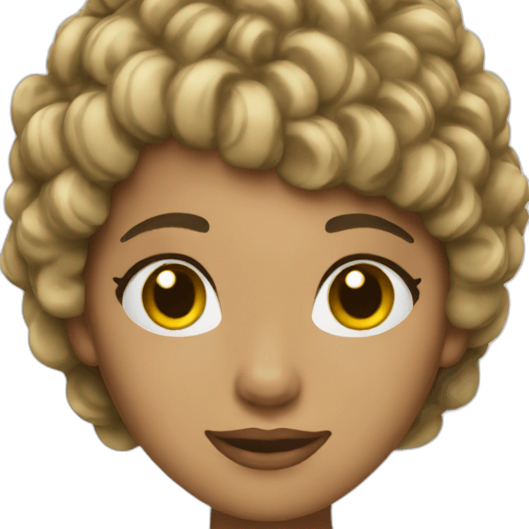 Female singer leopard short hairstyle emoji