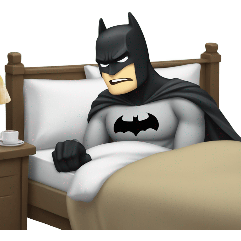 Batman waking up emoji