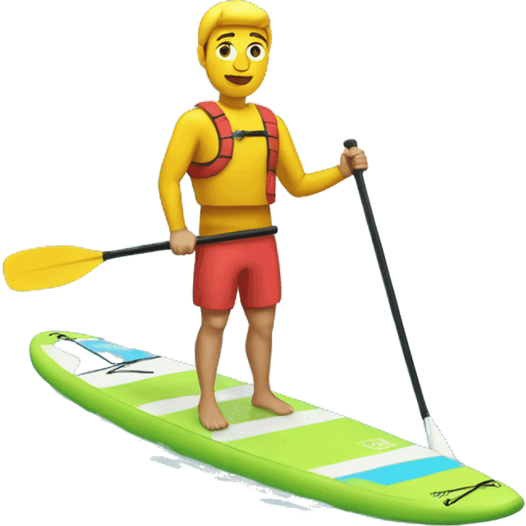 Stand up paddler emoji