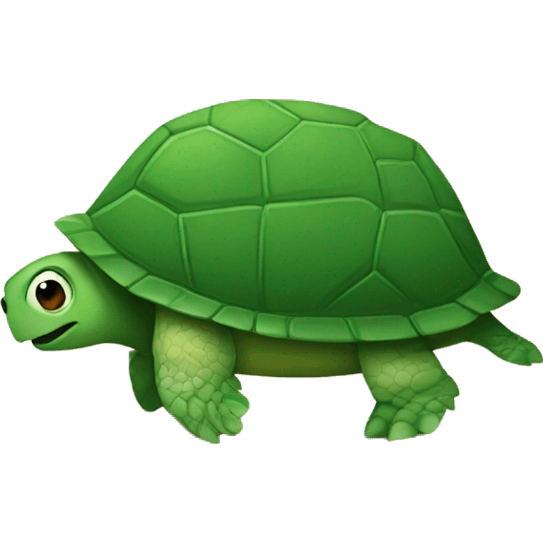 turtle eating greens emoji