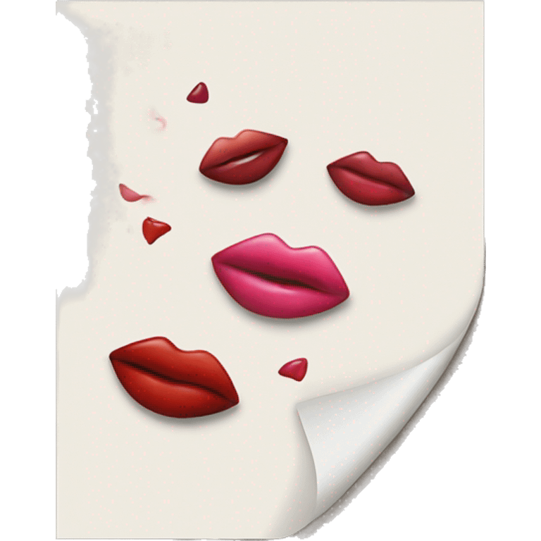 lipstick kiss prints emoji