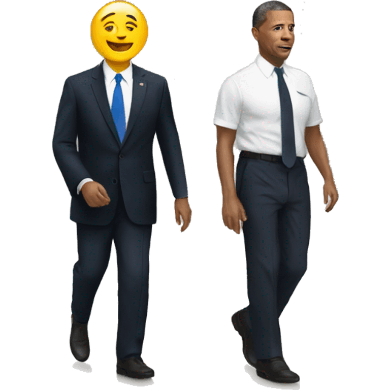  walking into the White House  emoji