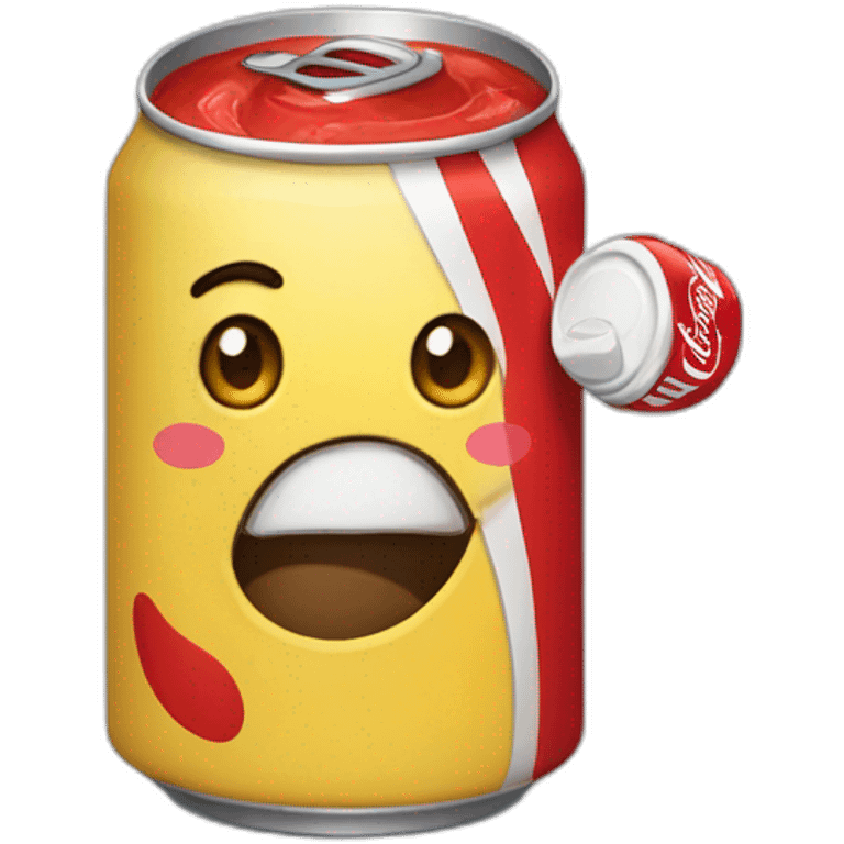 Un caca qui vomi du coca cola emoji