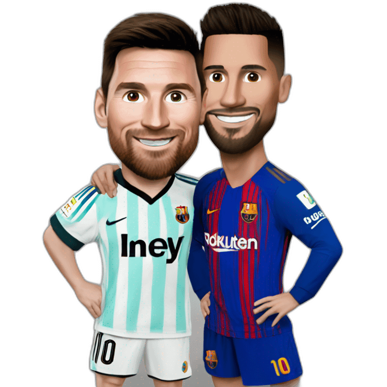 Messi sur ronaldo emoji