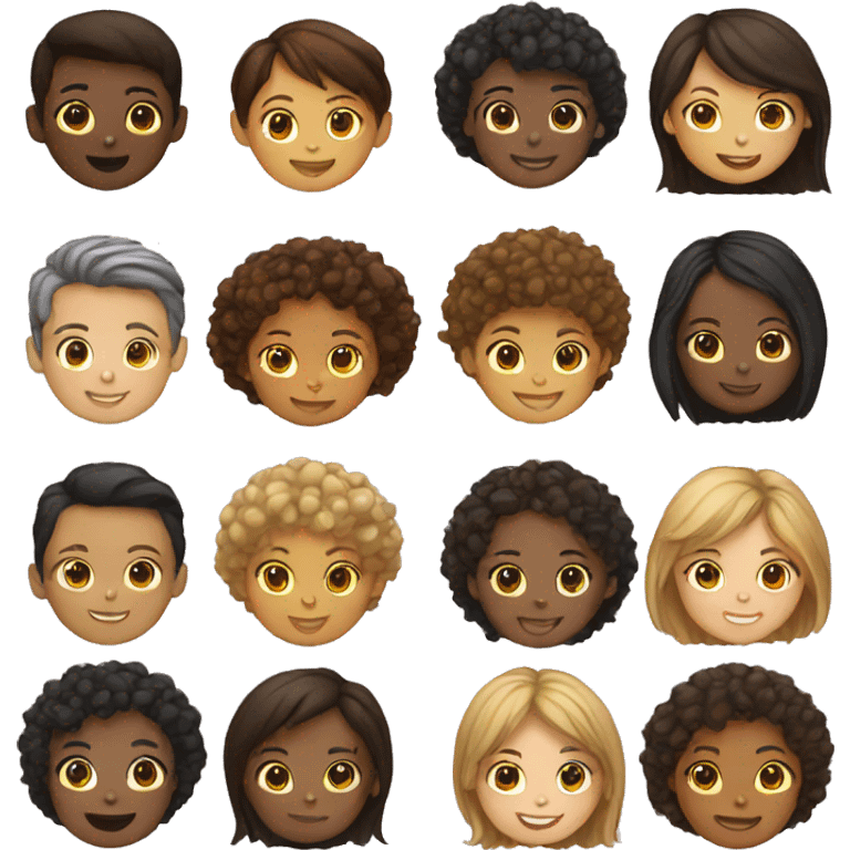 multicultural kids emoji