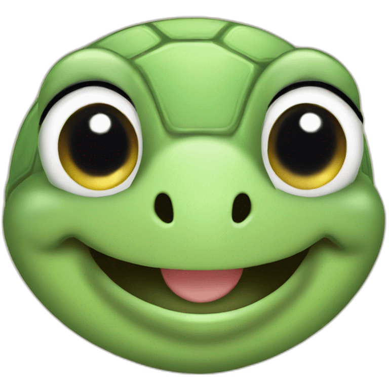 cute sea turtle smiling emoji